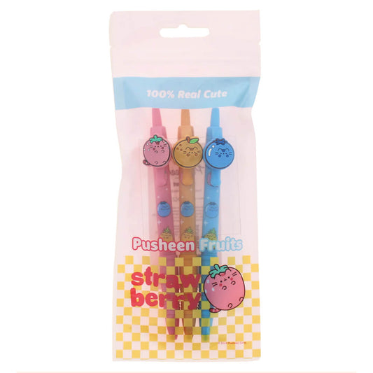 Pusheen Pen Set | Fruits | Stationery | Kawaii