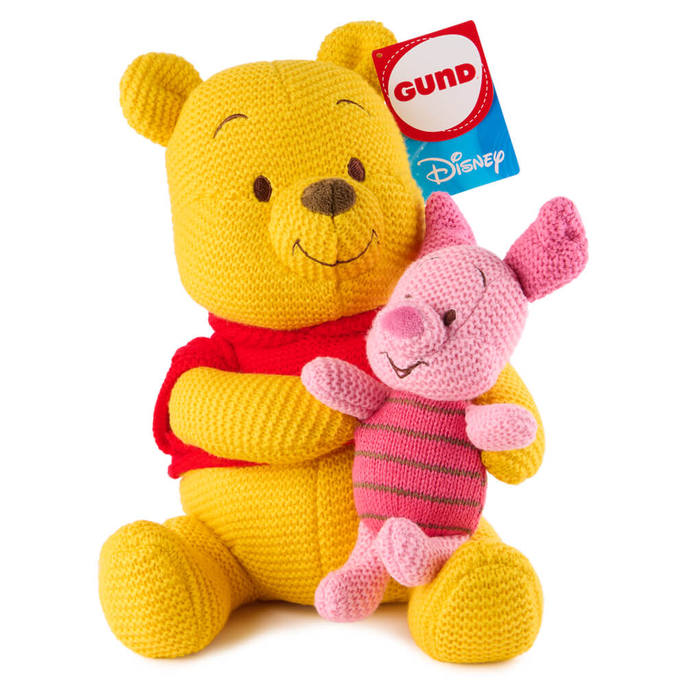 Disney x GUND - Winnie the Pooh & Piglet Plush | Knit | Soft Toy | Kawaii