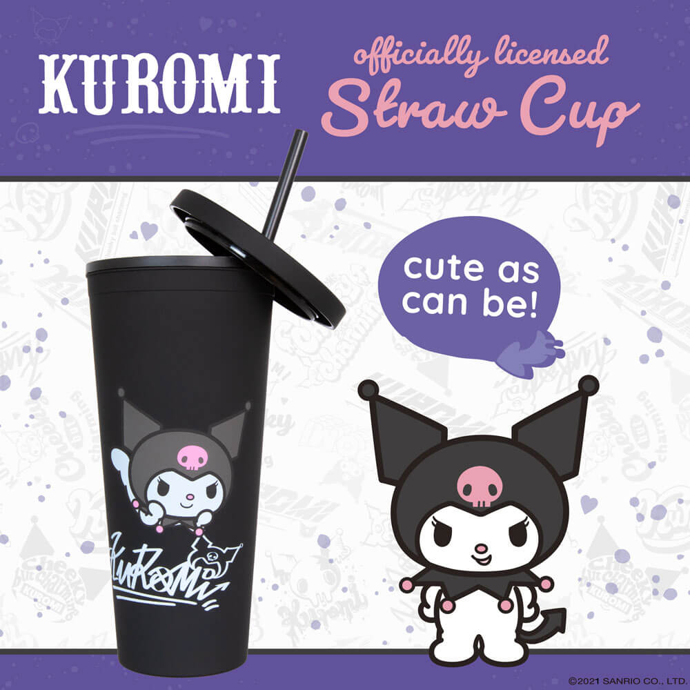 Hello Kitty & Friends - Kuromi Cup - Straw | Drinkware| Kawaii