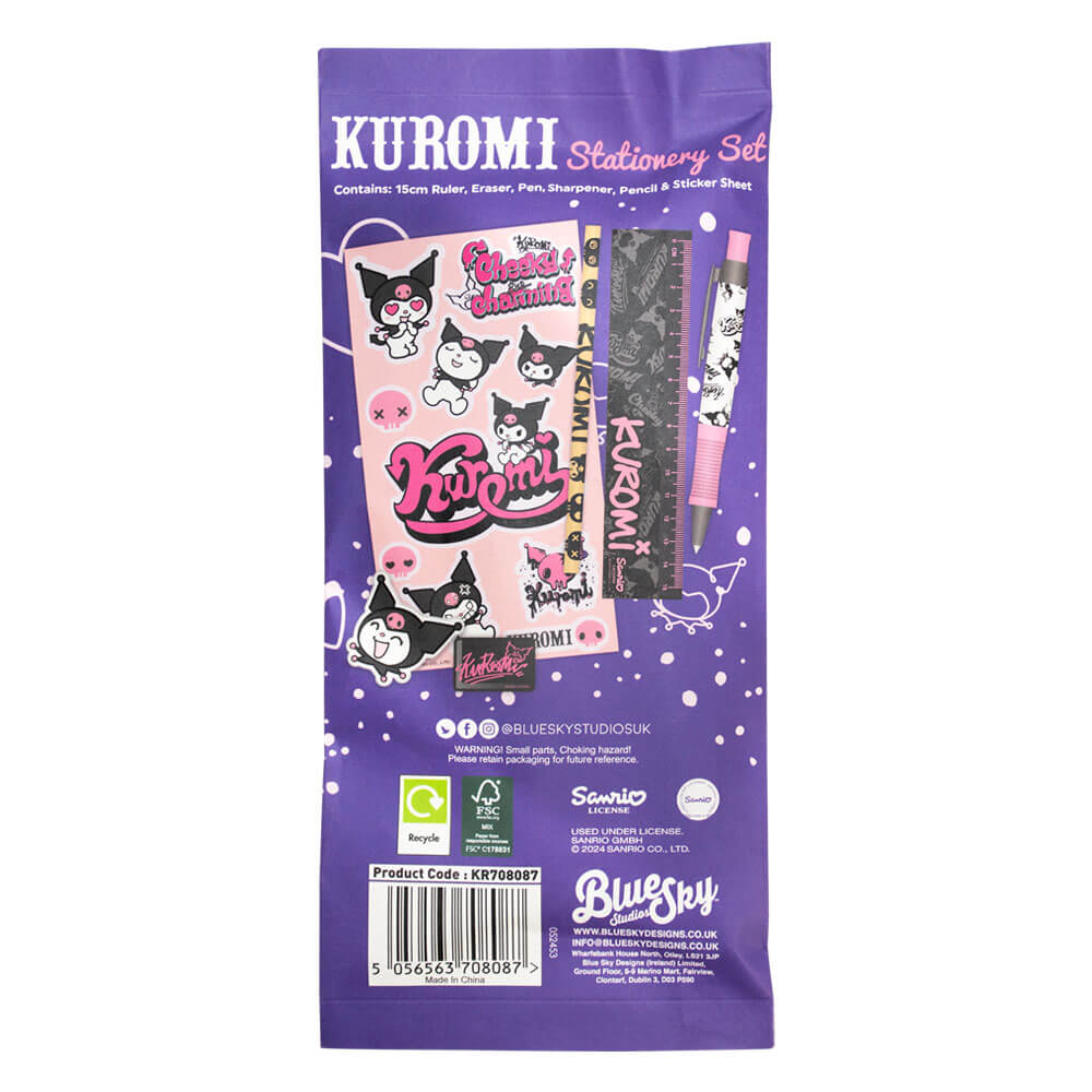 Hello Kitty & Friends - Kuromi Stationery Set | Stationery | Kawaii