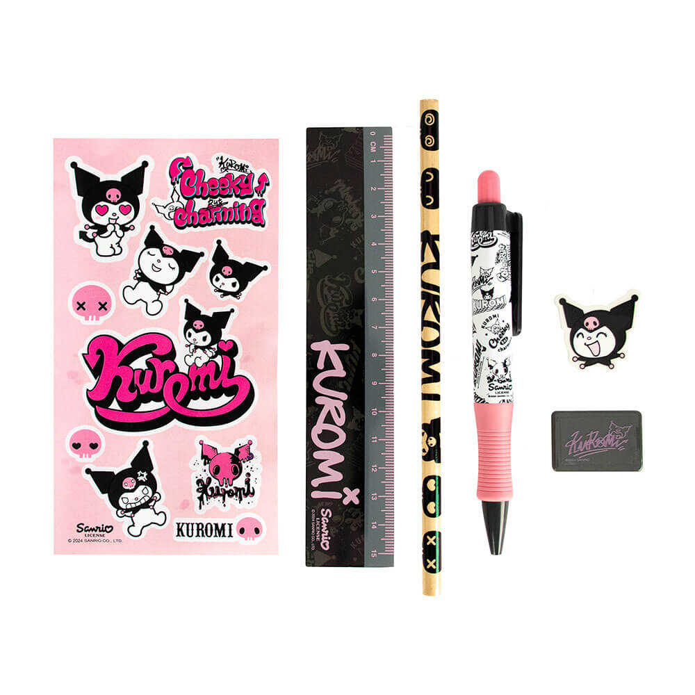 Hello Kitty & Friends - Kuromi Stationery Set | Stationery | Kawaii