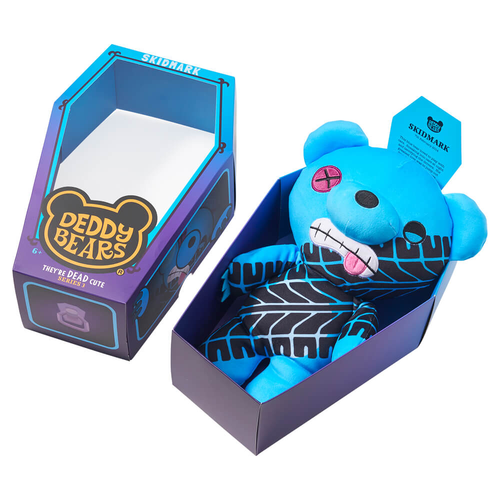 Deddy Bears Series 3 - Skidmark | Large Coffin | Soft Toy | Kawaii