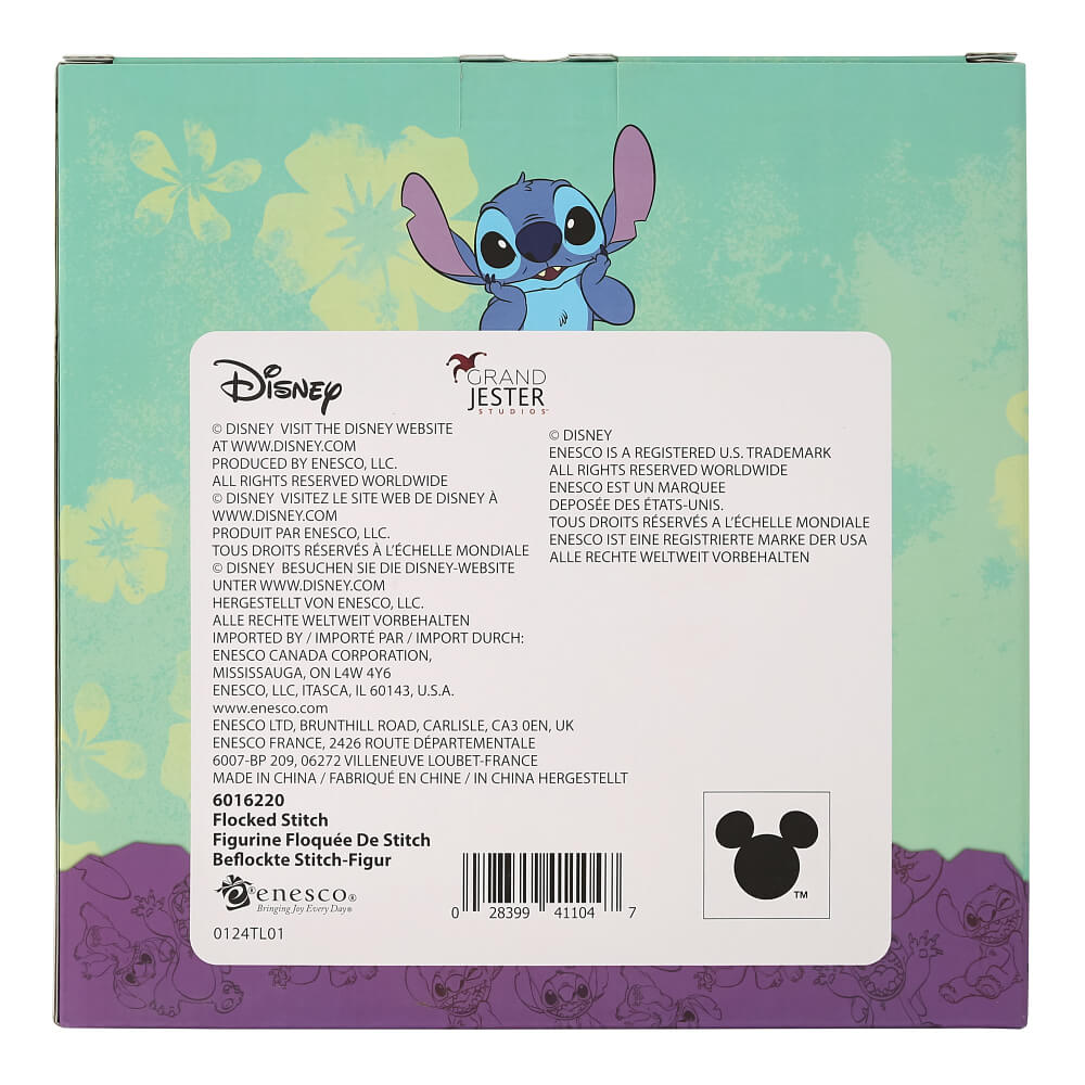 Disney Stitch  Flocked Large | Figurine | Kawaii
