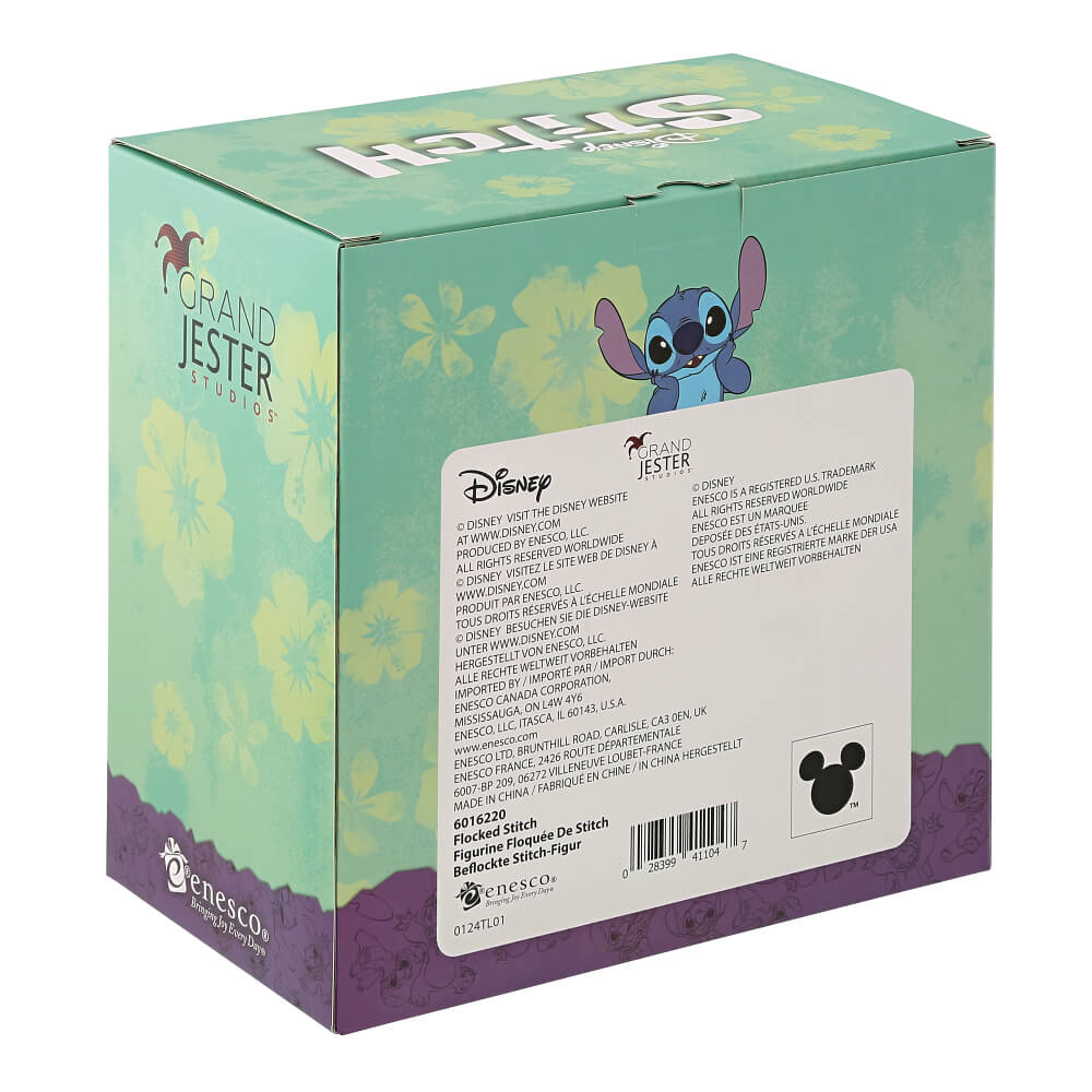 Disney Stitch  Flocked Large | Figurine | Kawaii