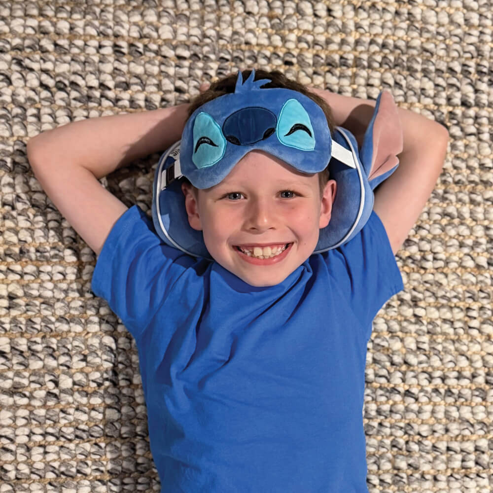 Stitch Travel Pillow & Eye Mask Set | Relaxeazzz | Travel | Kawaii