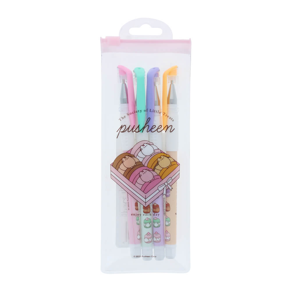 Pusheen Gel Pen Set | Sweets | Stationery | Kawaii