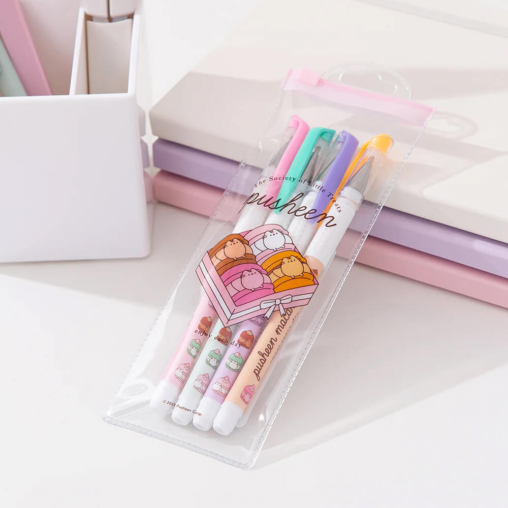Pusheen Gel Pen Set | Sweets | Stationery | Kawaii