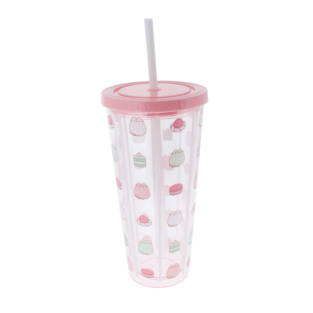 Pusheen Beaker & Straw | Sweets | Drinkware | Kawaii