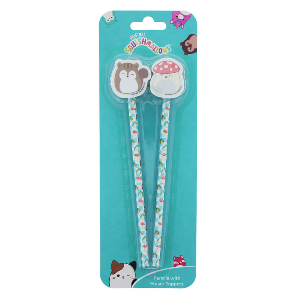 Squishmallows - Pencil & Eraser Toppers | Cottage Collection | Stationery | Kawaii