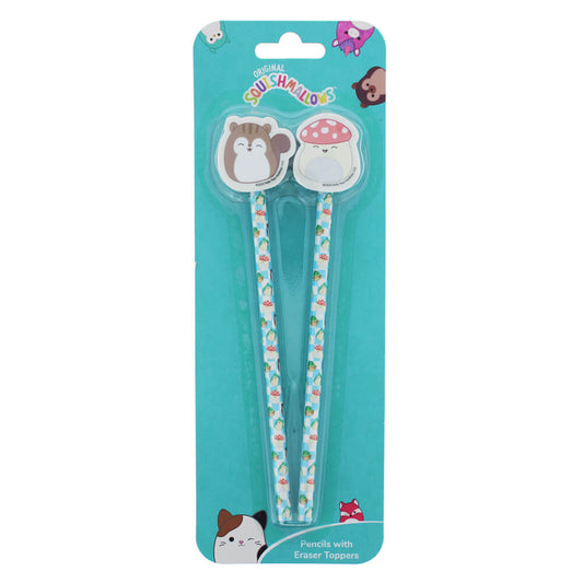 Squishmallows - Pencil & Eraser Toppers | Cottage Collection | Stationery | Kawaii