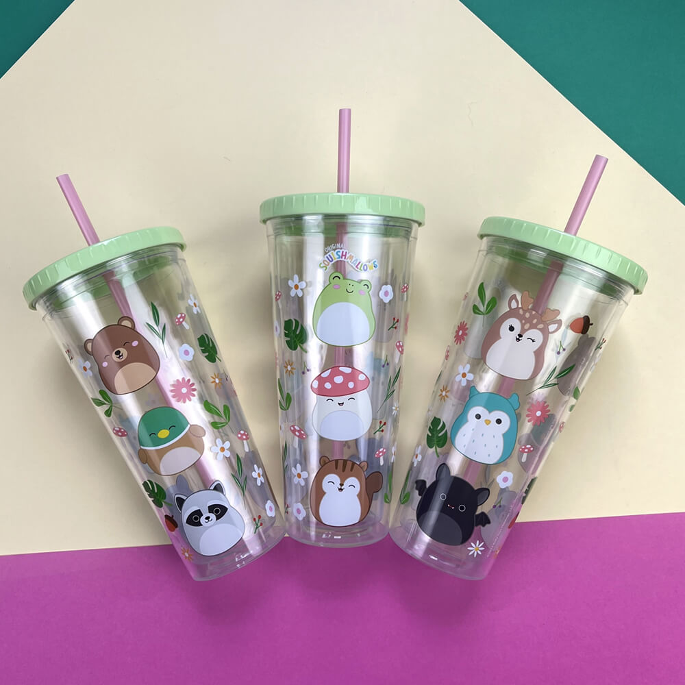 Squishmallows - Beaker & Straw | Cottage Collection | Stationery | Kawaii