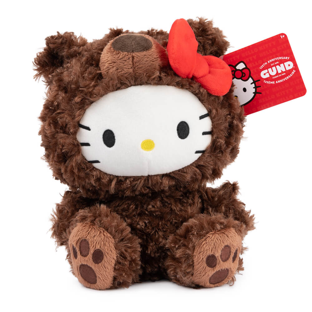 Hello Kitty & Friends - Hello Kitty x GUND Philbin Bear Plush | Soft Toy | Kawaii