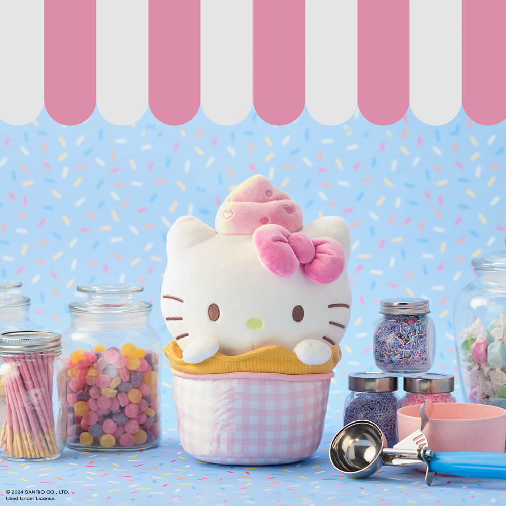 Hello Kitty & Friends - Hello Kitty Ice Cream Sundae Plush | Soft Toy | Kawaii